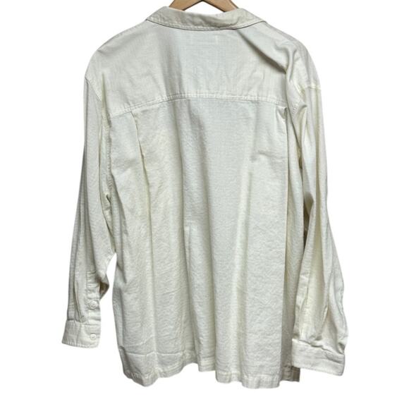 Elizabeth by Liz Claiborne Woman’s Button Down Cotton Shirt Lt Yellow Size 22 - Picture 2 of 8